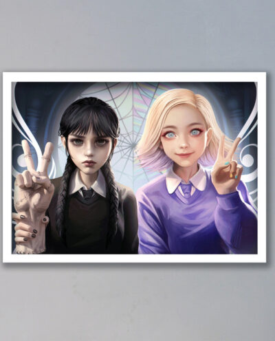 تابلو مدل ونزدی آدامز Wednesday Addams کد LAG1086