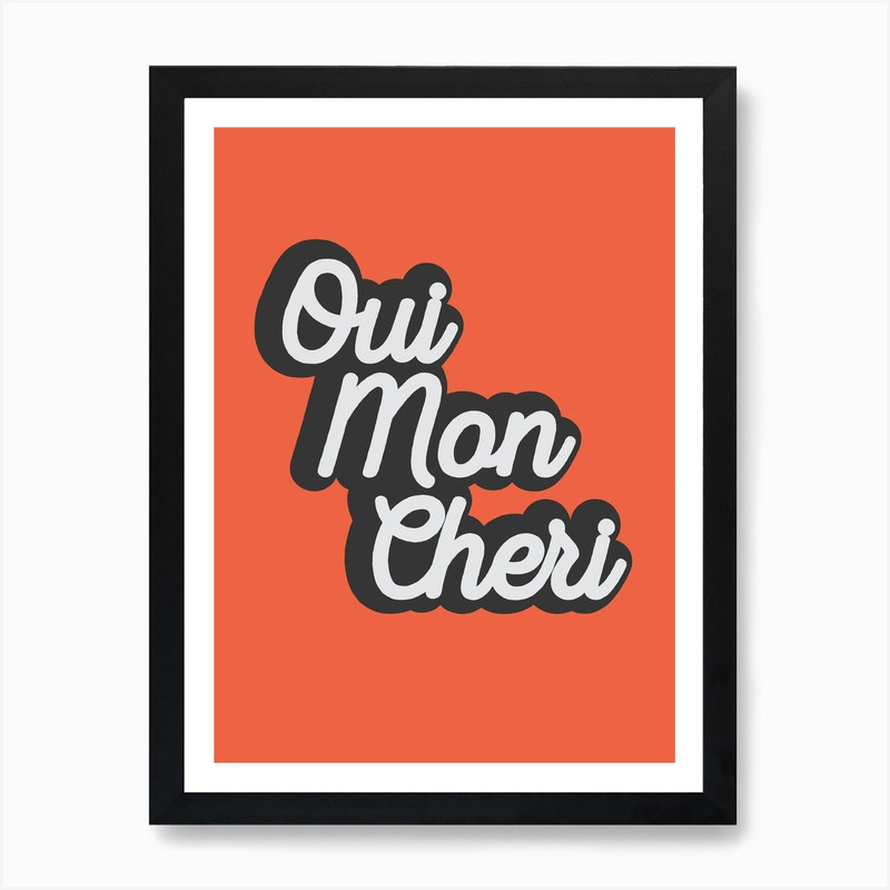 تابلو مدل Oui Mon Cheri کد 248901414