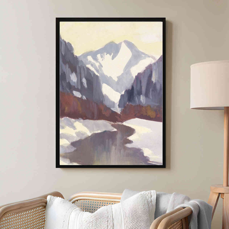تابلو مدل Mountain in snow کد 248901993 - Image 2