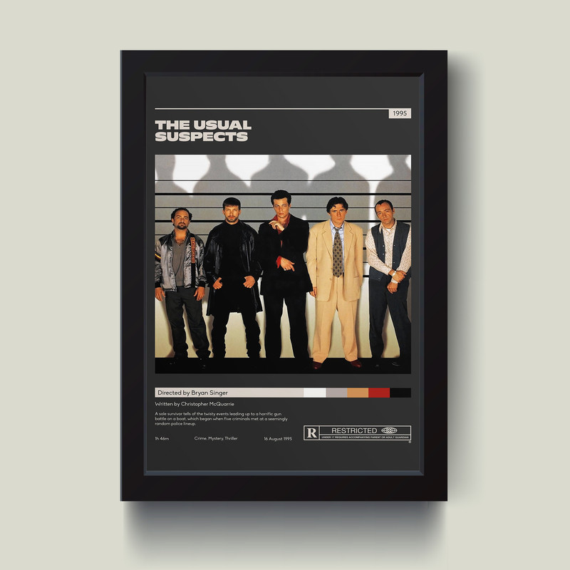 تابلو مدل The Usual Suspects کد Q3326