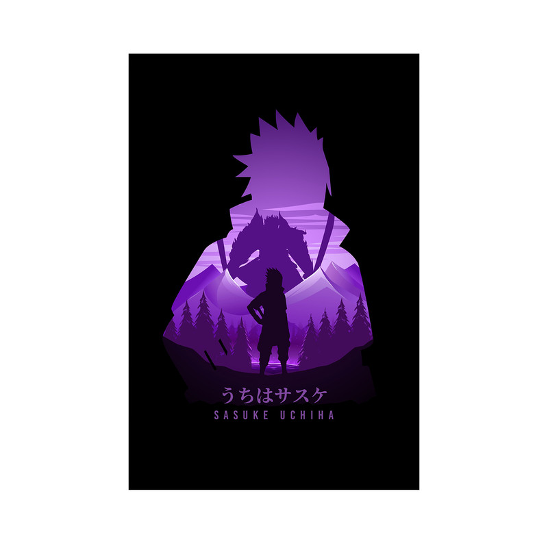تابلو مدل ساسکه ناروتو 08 sasuke naruto - Image 2