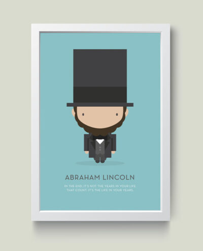 تابلو مدل ابراهام لینکن Abraham Lincon کدm1417-w