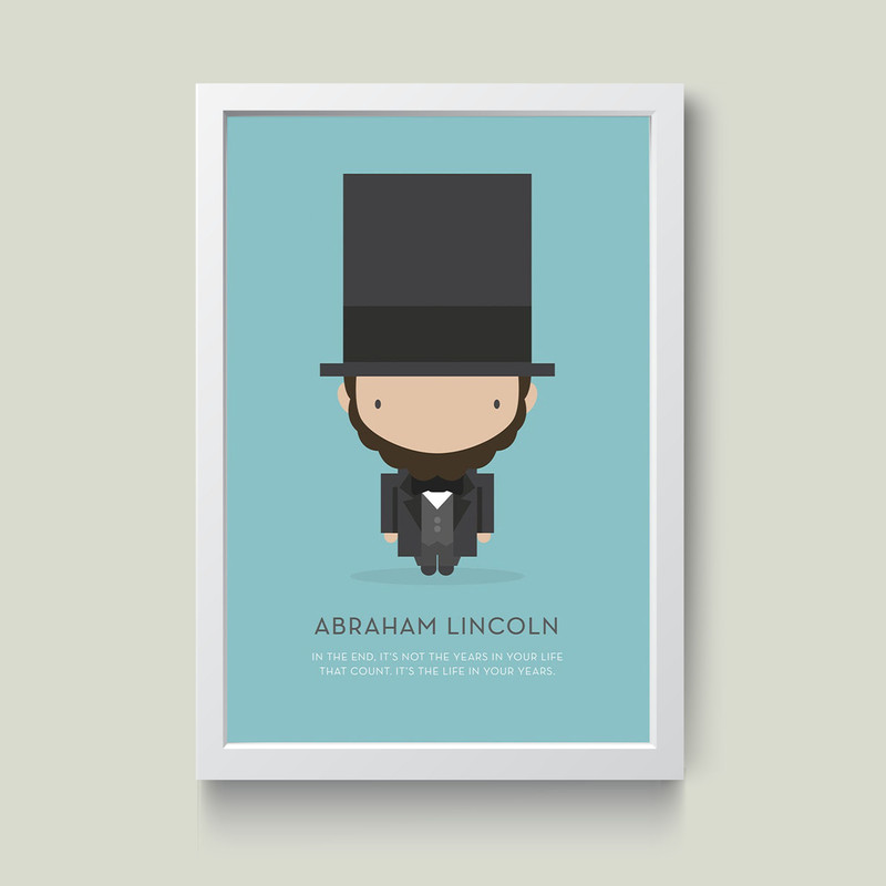 تابلو مدل ابراهام لینکن Abraham Lincon کدm1417-w