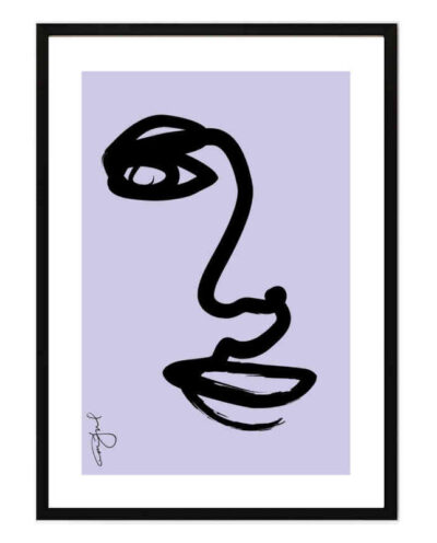 تابلو مدل Purple art face کد 248901987