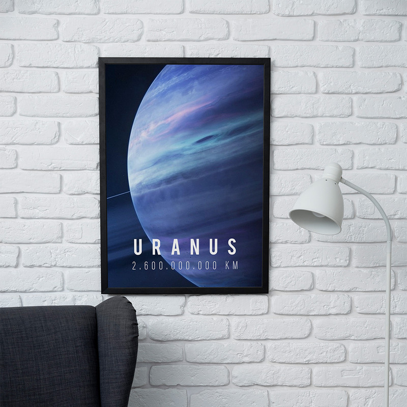 تابلو مدل دیواری طرح سیاره اورانوس Uranus کد FD463 - Image 2