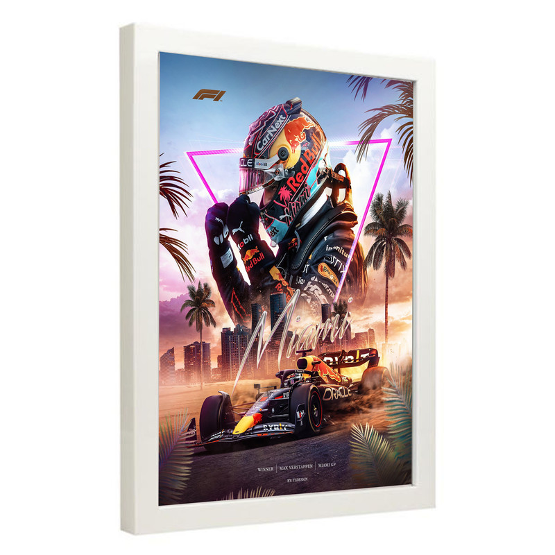 تابلو مدل فرمول یک مکس ورشتپن Verstappen کد LA-F1G1016 - Image 2