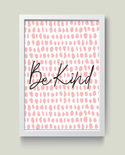 تابلو مدل مینیمال Be kind کد m2567-w
