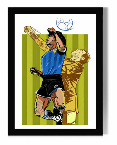 تابلو مدل دیواری طرح دیگو مارادونا Diego Maradona کد FD481