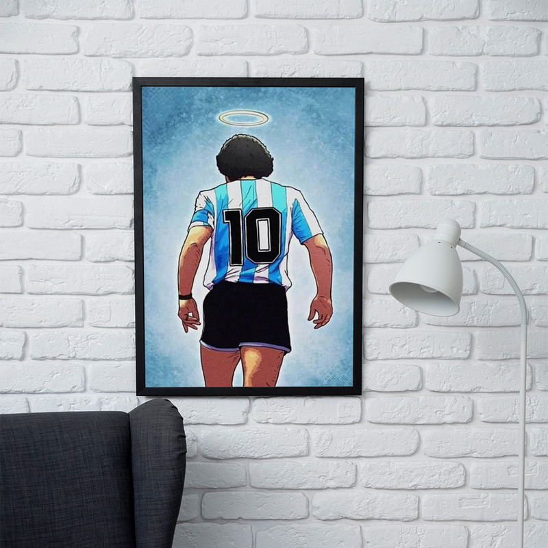 تابلو مدل دیواری طرح دیگو مارادونا Diego Maradona کد FD478 - Image 2