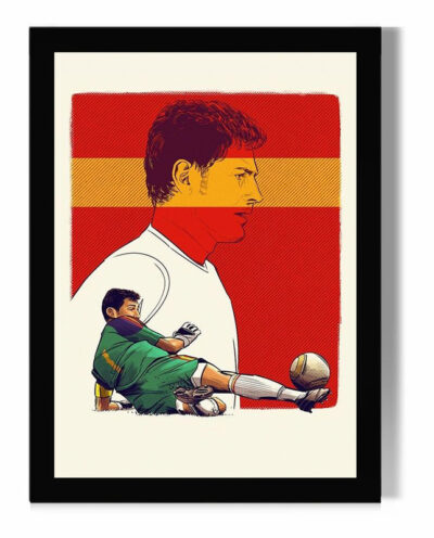 تابلو مدل دیواری طرح ایکر کاسیاس Iker Casillas کد FD474