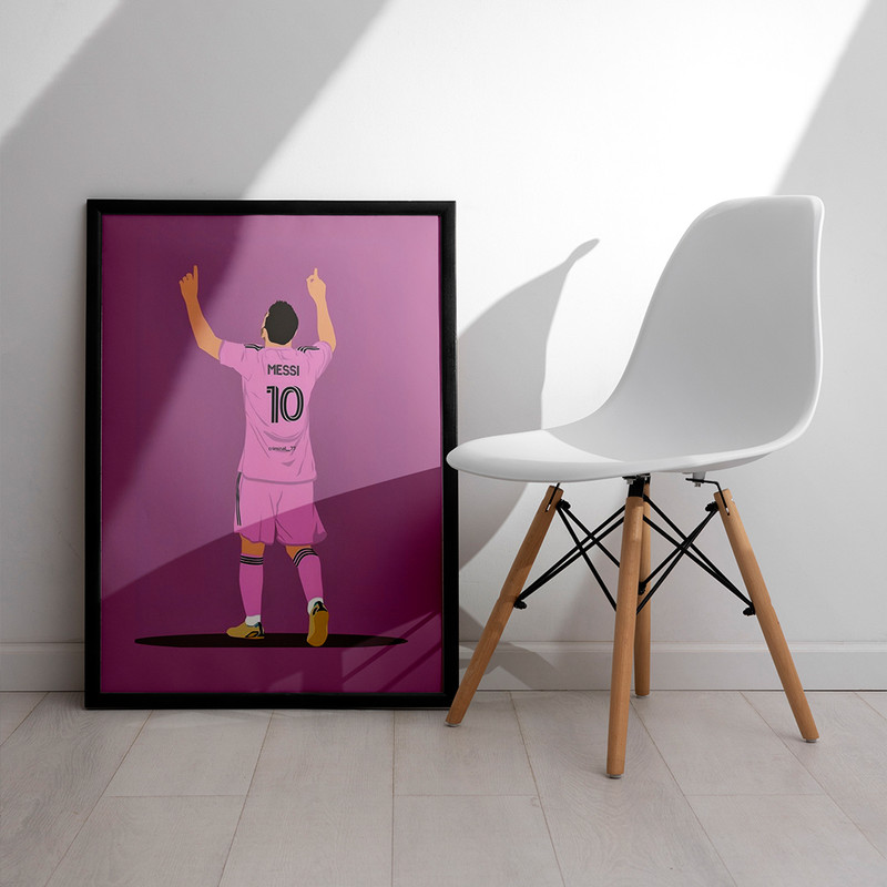 تابلو مدل دیواری طرح مسی Messi کد FD501 - Image 3