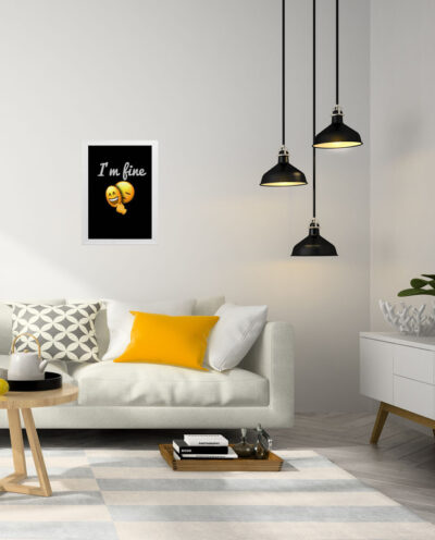 تابلو طرح Im fine کد T261