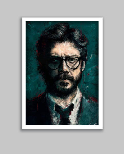 تابلو مدل پروفسور سریال خانه کاغذی Money Heist کد LA-G10632