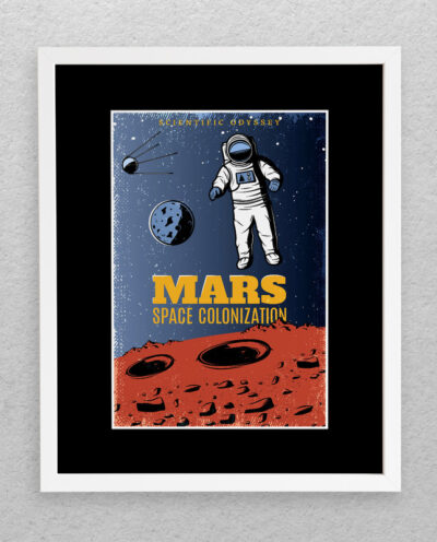 تابلو مدل دکوراتیو طرح فضانورد Mars کد 667