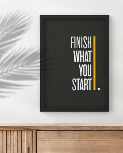 تابلو صبا مدل Finish what you start