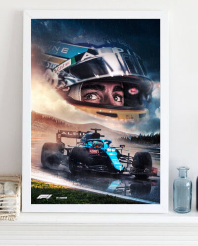 تابلو مدل فرمول یک فرناندو آلونسو Alonso کد LA-F1G1006