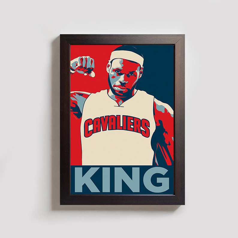 تابلو مدل بسکتبال لبرون جیمز lebron james NBA BR075 - Image 2
