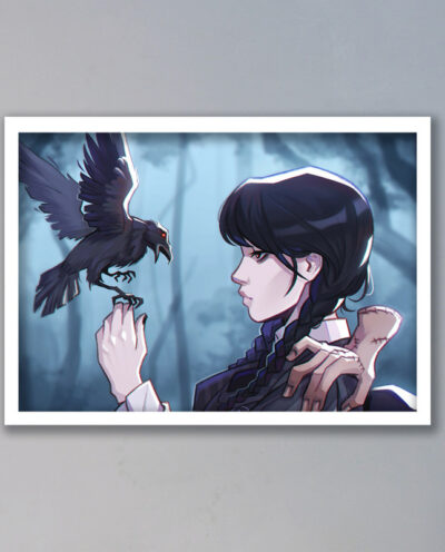 تابلو مدل ونزدی آدامز Wednesday Addams کد LAG10148