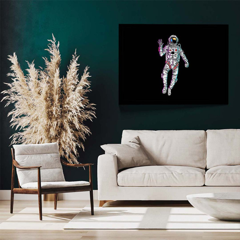 تابلو مدل astronaut waving hand minimal کد F-10047 - Image 3
