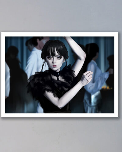 تابلو مدل ونزدی آدامز Wednesday Addams کد LAG1092