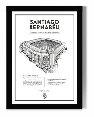 تابلو مدل دیواری طرح استادیوم سانتیاگو برنابئو رئال مادرید Santiago Bernabeu کد FD046