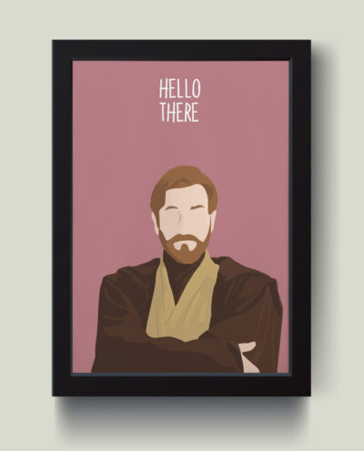 تابلو مدل مینیمال Hello There کد M1401-b