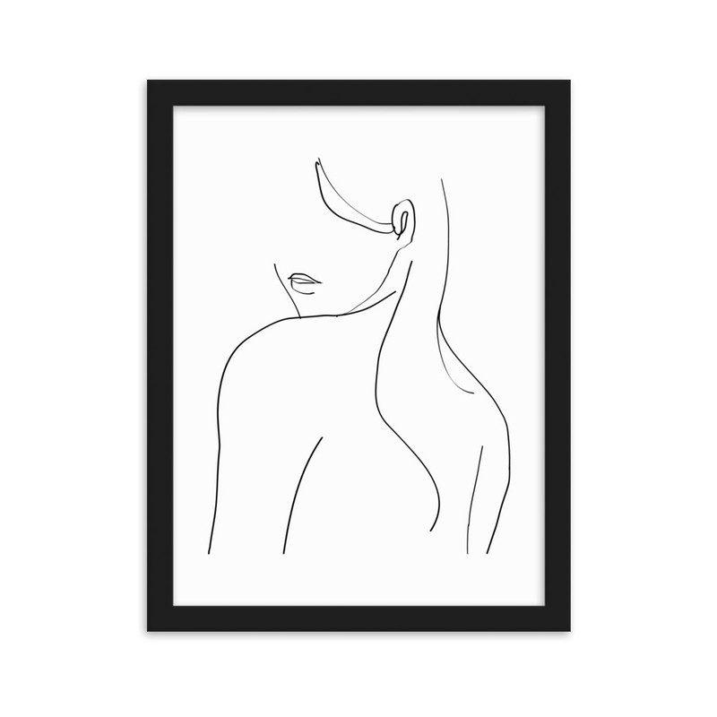 تابلو مدل دکوراتیو مینیمال طرح دخترانه کد 2762