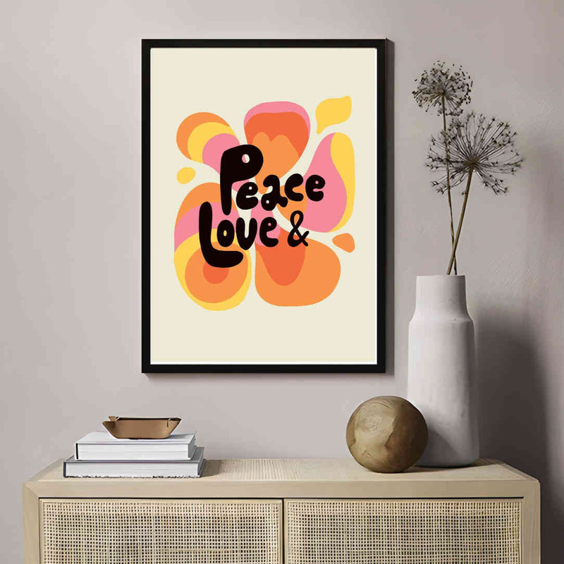 تابلو مدل Peac and love کد 2489011118 - Image 3