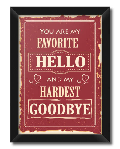 تابلو فنچ آرت طرح You Are My Favorite کد GPH283-B