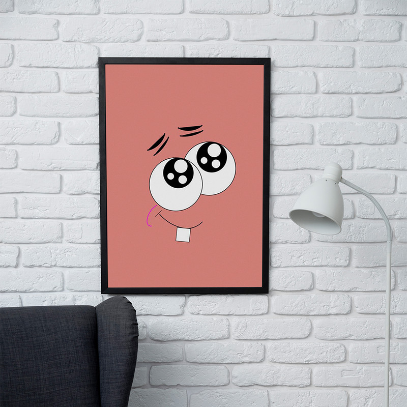 تابلو مدل دیواری طرح پاتریک Patrick انیمیشن باب اسفنجی SpongeBob کد FD272 - Image 2
