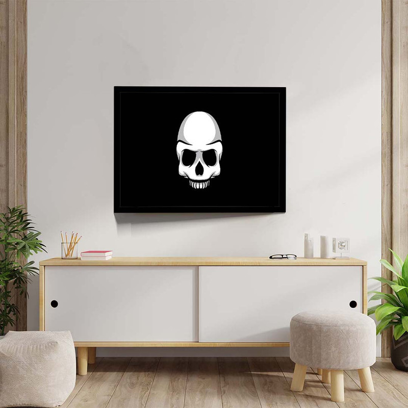تابلو مدل skull black minimalism کد F-17003 - Image 4