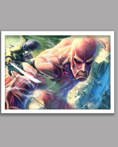 تابلو مدل انیمه اتک آن تایتان Attack on Titan کد LA-G10414