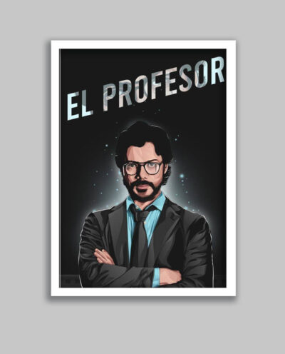 تابلو مدل پروفسور سریال خانه کاغذی Money Heist کد LA-G10655