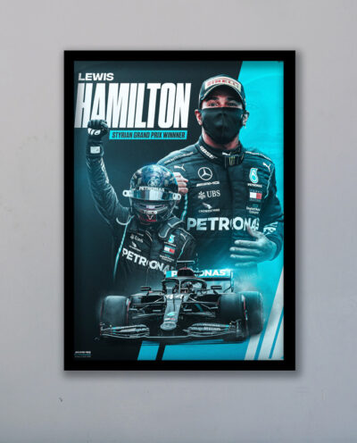 تابلو مدل فرمول یک لوئیس همیلتون Hamilton کد LA-F1G1023B