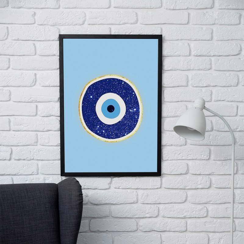 تابلو مدل دیواری طرح چشم نظر کد FD381 - Image 2