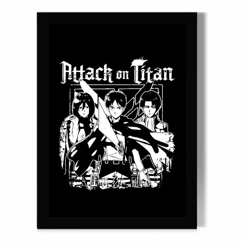 تابلو مدل دیواری طرح انیمه اتک آن تایتان Attack on titan کد FD081 - Image 2