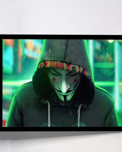 تابلو مدل anonymus guy not robot کد F-10027