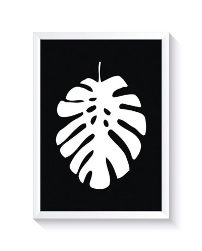 تابلو وینا مدل Black Monstera II