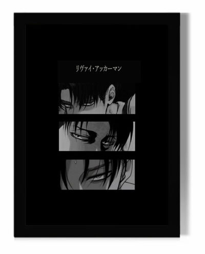 تابلو مدل دیواری طرح انیمه اتک آن تایتان Attack on titan کاراکتر لیوای آکرمن Levi Ackermann کد FD086
