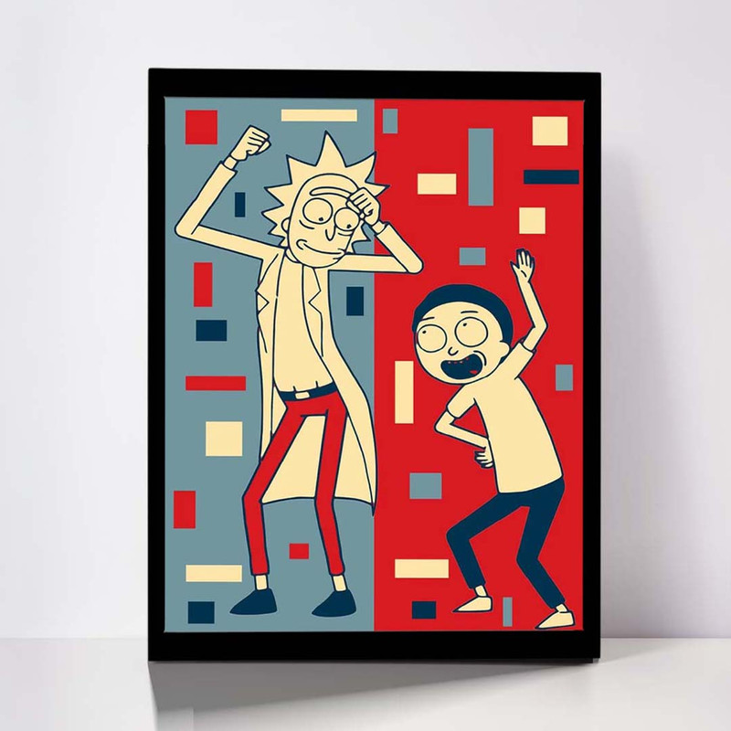 تابلو مدل Rick Morty کد F-1069