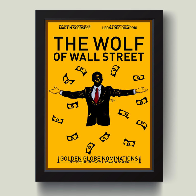 تابلو مدل The Wolf of Wallstreet کدMJ131341