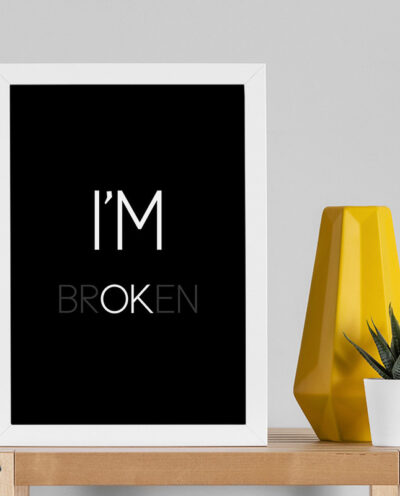 تابلو صبا طرح مدل broken کد T276w