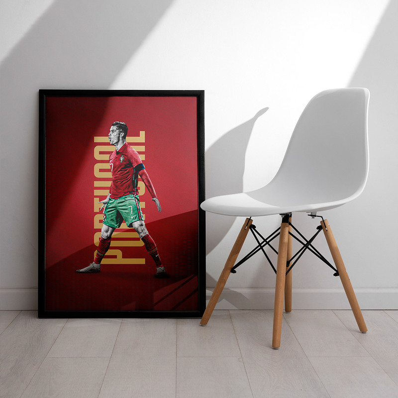 تابلو مدل دیواری طرح رونالدو Ronaldo کد FD453 - Image 3