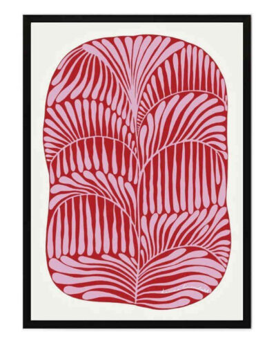 تابلو مدل Pink plant print کد 248901486