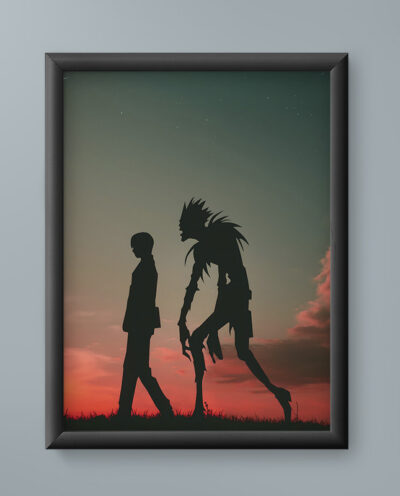 تابلو مدل انیمه لایت ریوک دث نوت light ryuk death note anime 09