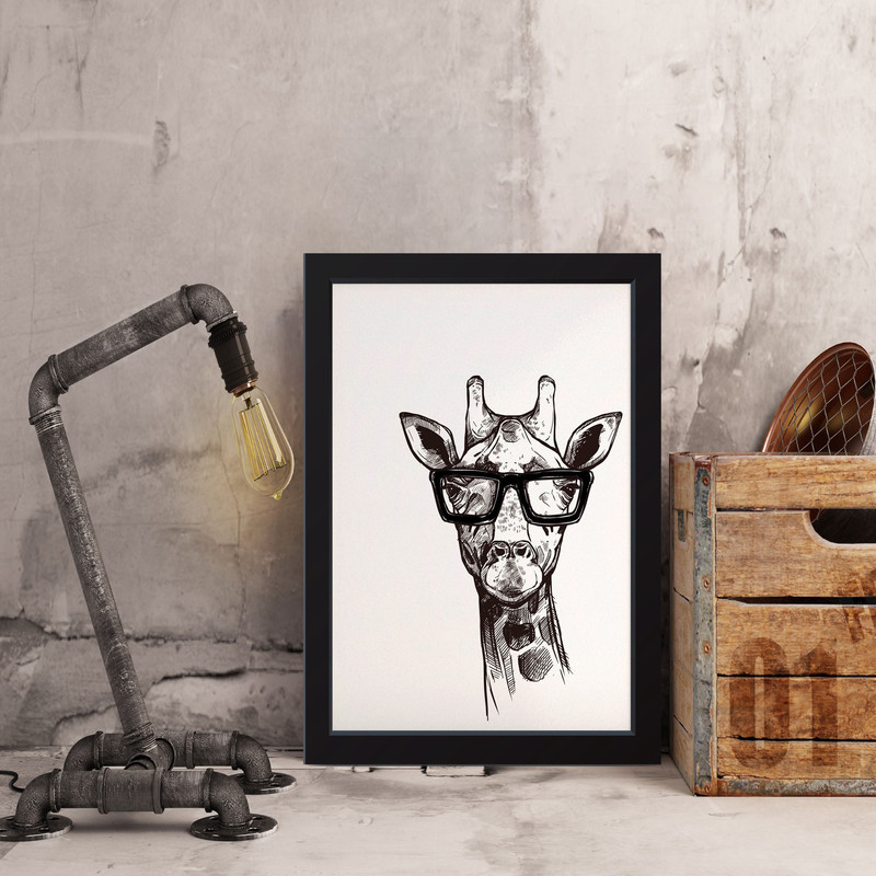 تابلو مدل مینیمال Giraffe کدS1430-b - Image 4