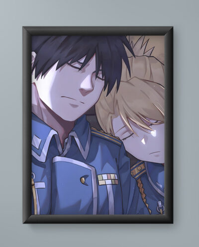 تابلو مدل انیمه روی ریزا فول متال آلکمیست 18 Roy Riza Fullmetal Alchemist anime