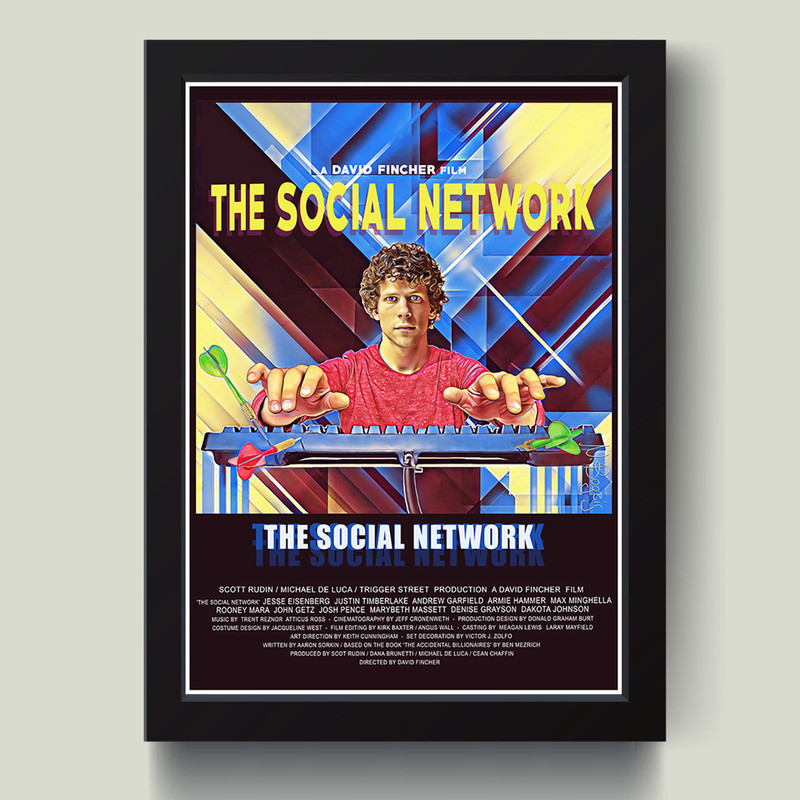 تابلو مدل The Social Network پوستر فیلم کد ICC-S06