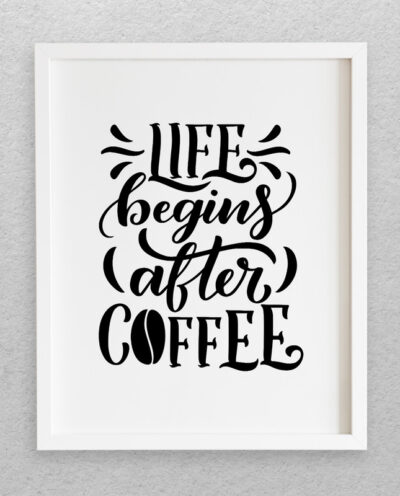 تابلو مدل نوشته انگلیسی طرح COFFEE کد 727