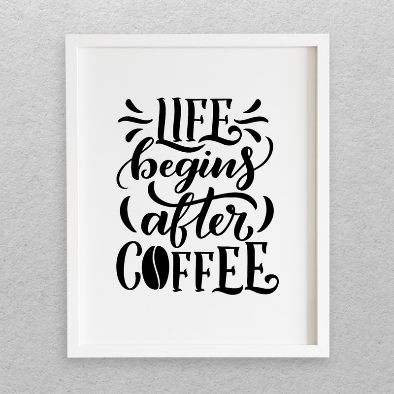 تابلو مدل نوشته انگلیسی طرح COFFEE کد 727